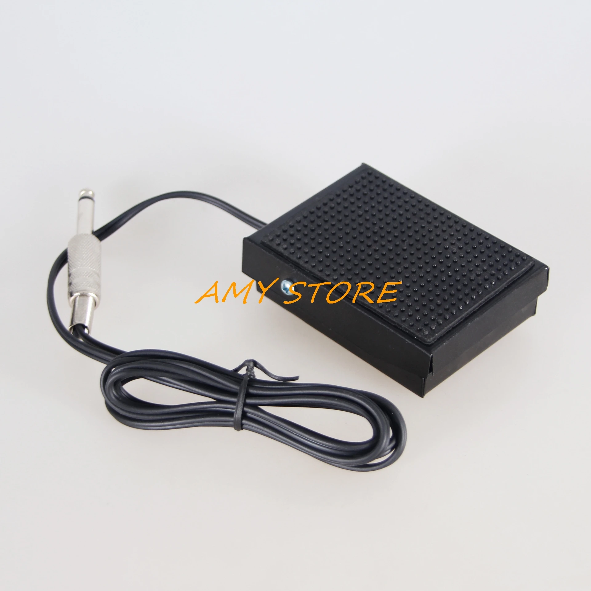 87x64mm 1/4" Microphone-plug Rubber Metal Anti Slip Tattoo Power Supply Foot Pedal Foot Switch Footswitch