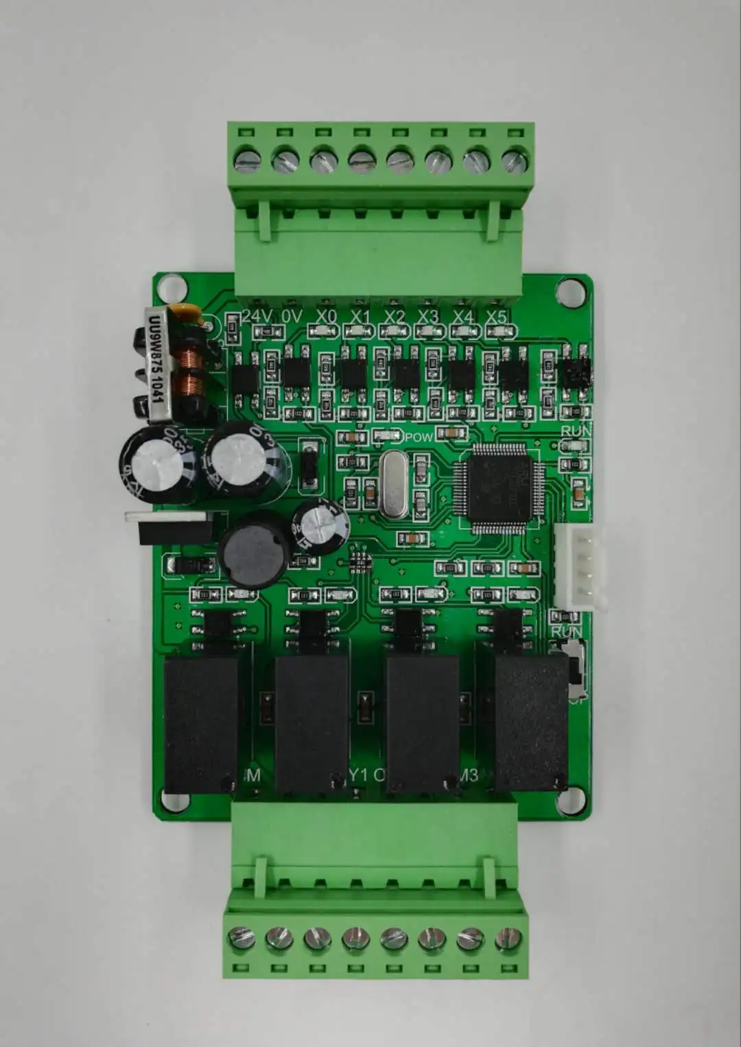 PLC industrial control board compatible with FX1N10MR MT online download monitoring text