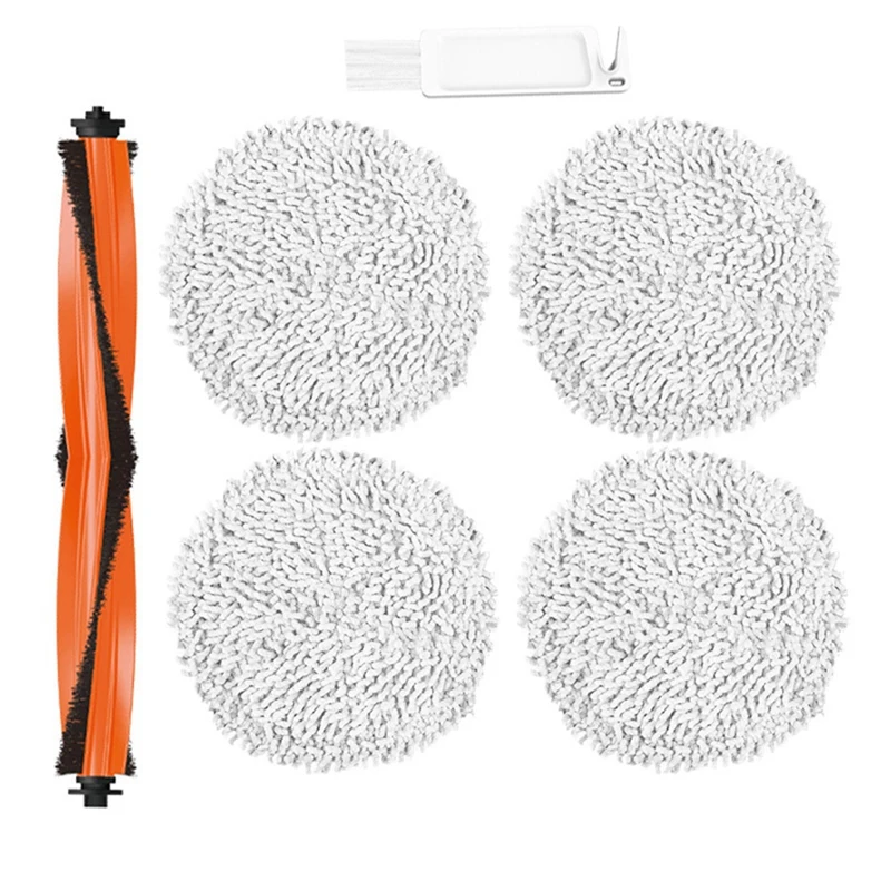 AD 롤러 브러시 세척 가능 걸레 패드 교체 액세서리, 샤오미 STYTJ06ZHM Mijia Pro 로봇 진공 청소기용