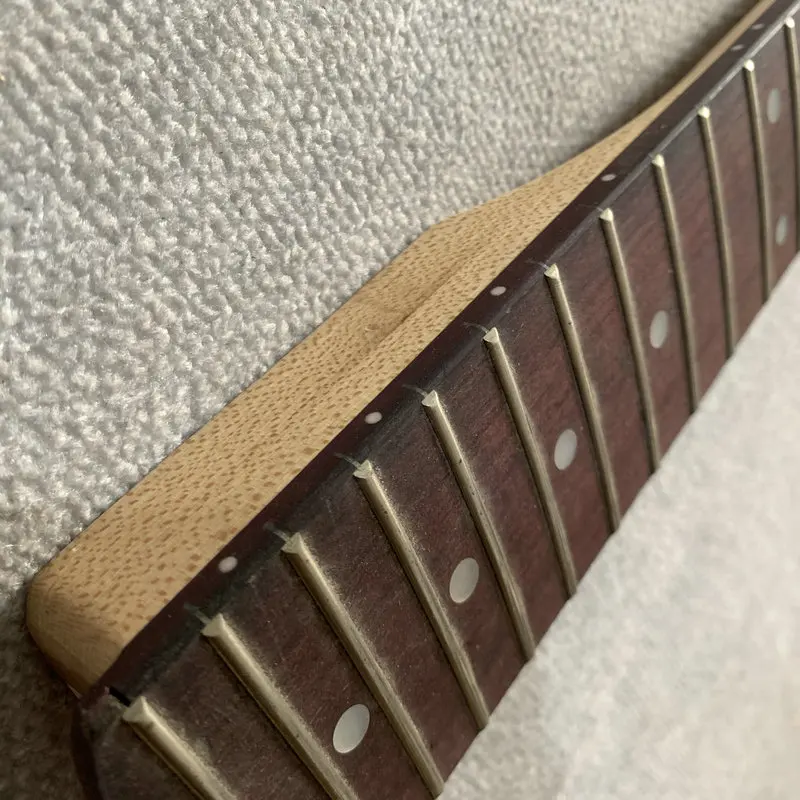 Bordo elétrico e guitarra Rosewood, 22 traste, substituição da mão direita, sem logotipo, ST 6 String Neck, DIY Parte, FN189 Ordem personalizada