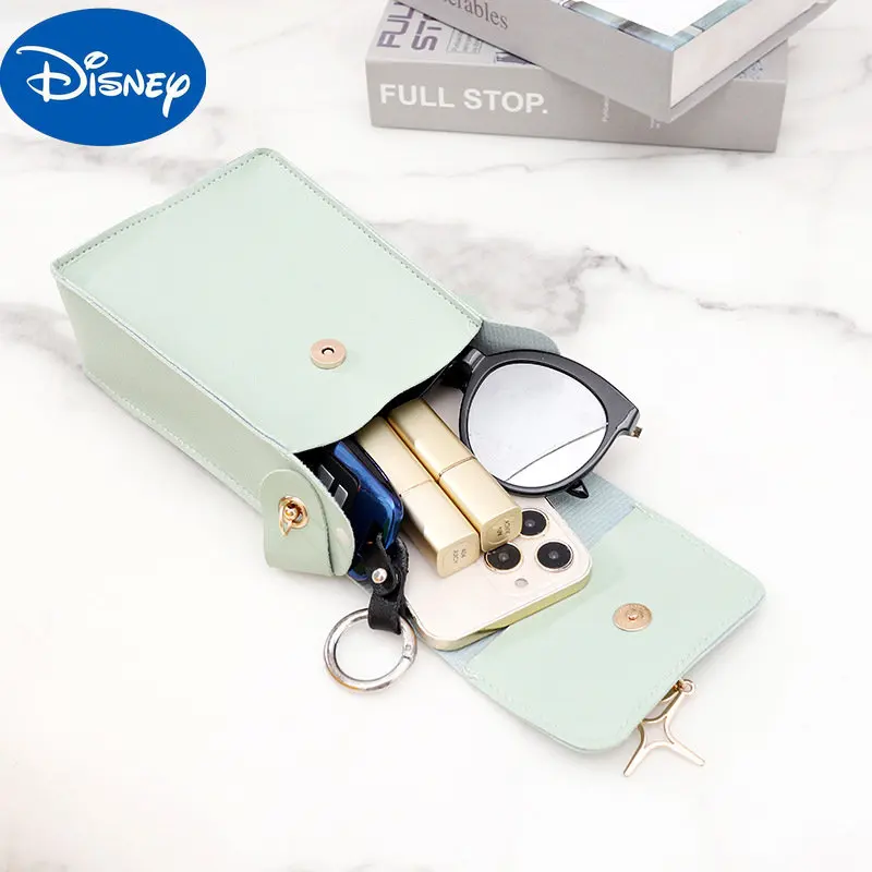 MINISO-Sac de téléphone portable Disney pour dames, petit sac carré, mignon, lancé alertes onal, mode, vente en gros, livraison directe