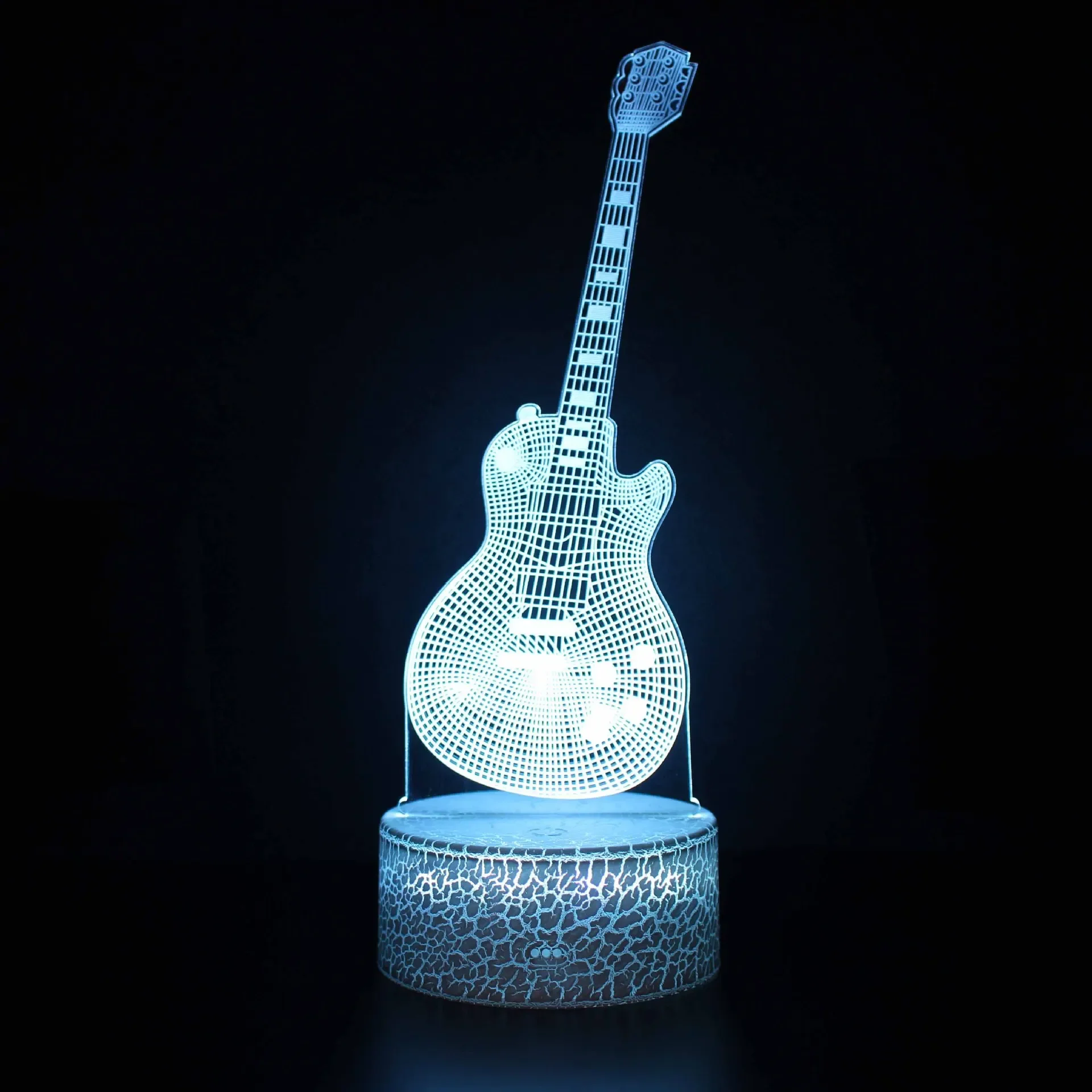 Acrylic 3D Table Lamp Touch Remote Control  Bass Guitar Violin Home Room Decor LedLights Lamp Creative Music Night Lights Gift