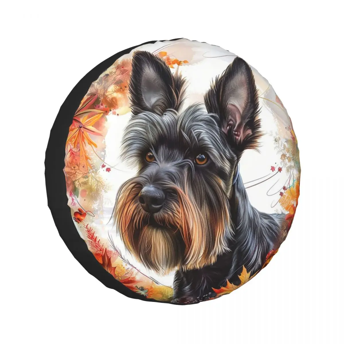 

Чехол на запасное колесо для собак Scotties Scottish Terrier для автомобильного прицепа 4x4, защитные чехлы для колес 14 дюймов, 15 дюймов, 16 дюймов, 17 дюймов
