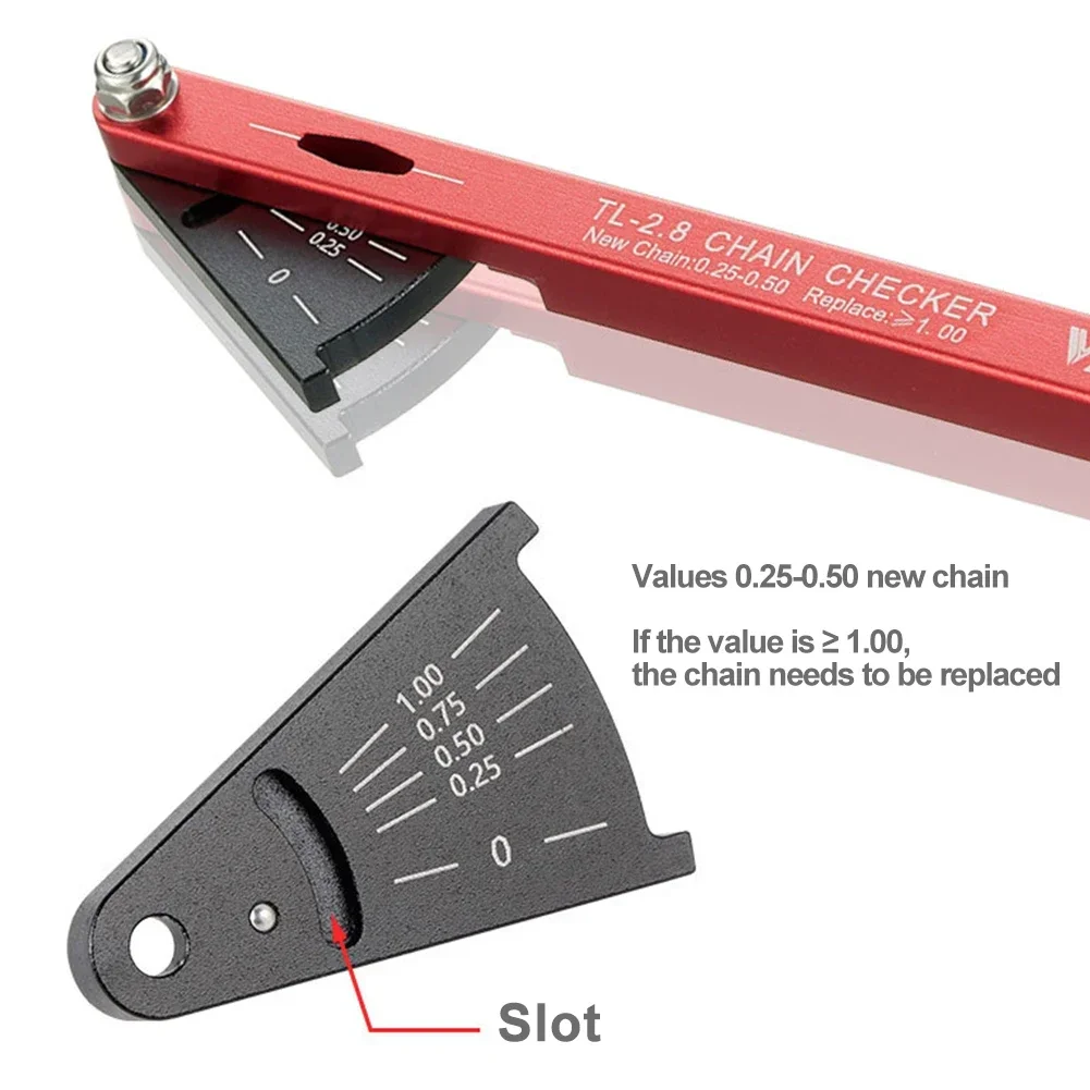 MTB Bicycle Chain Wear Indicator Tool Chain Checker Kits Multi-Functional Chains Gauge Measurement For Mountain Road Bike