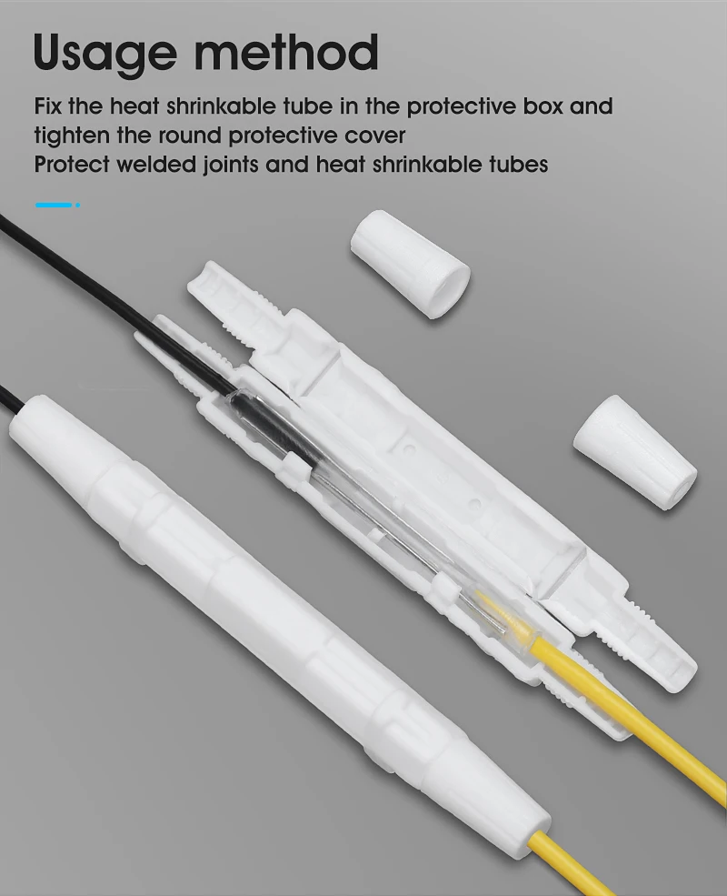 

Cable Protection Box Optical Fiber Protection Box Small Round Tube Heat Shrink Tubing to Protect Fiber Splice Tray