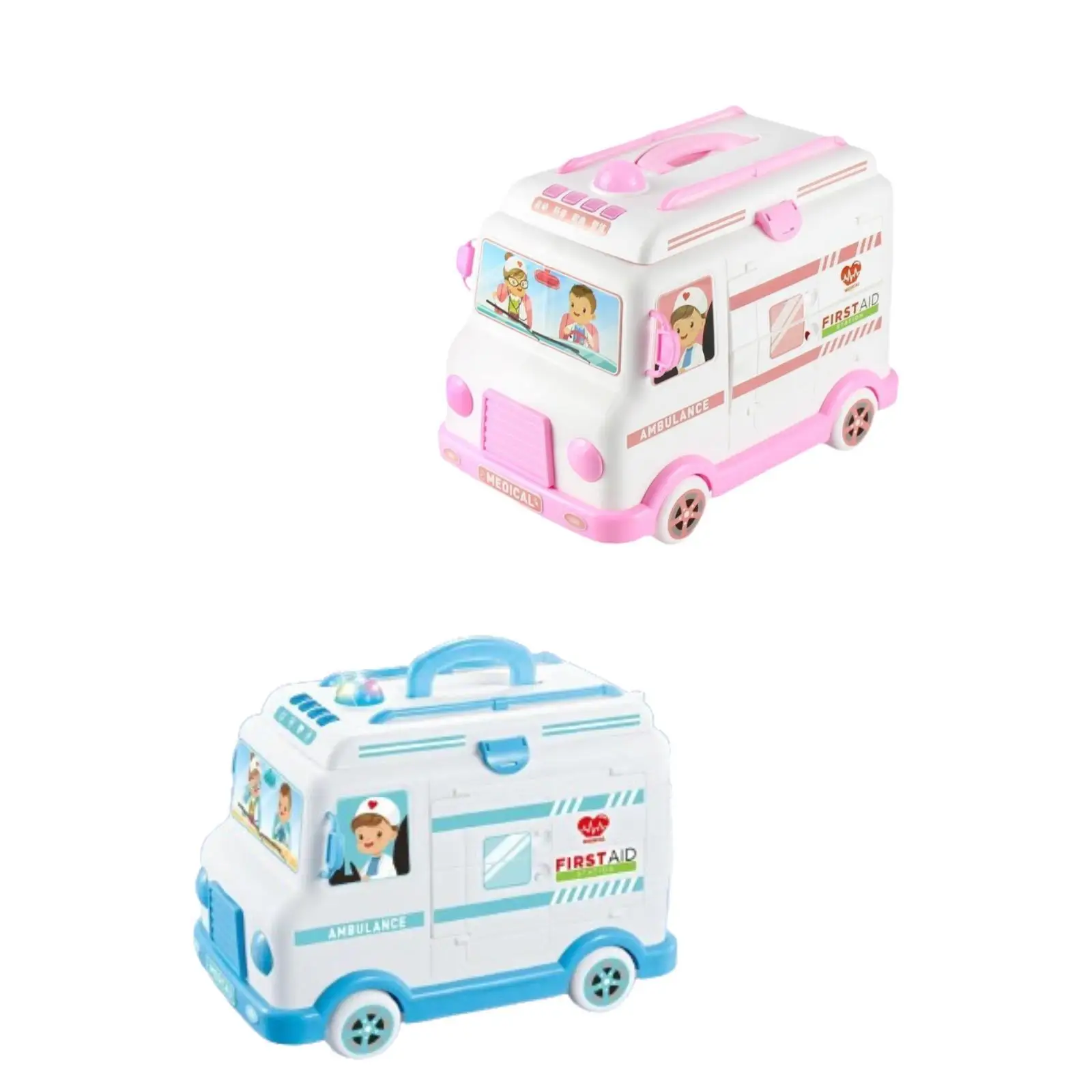 Ambulance Truck Toy Doctor Kits voor kinderen Interactieve fantasiespelspeelset