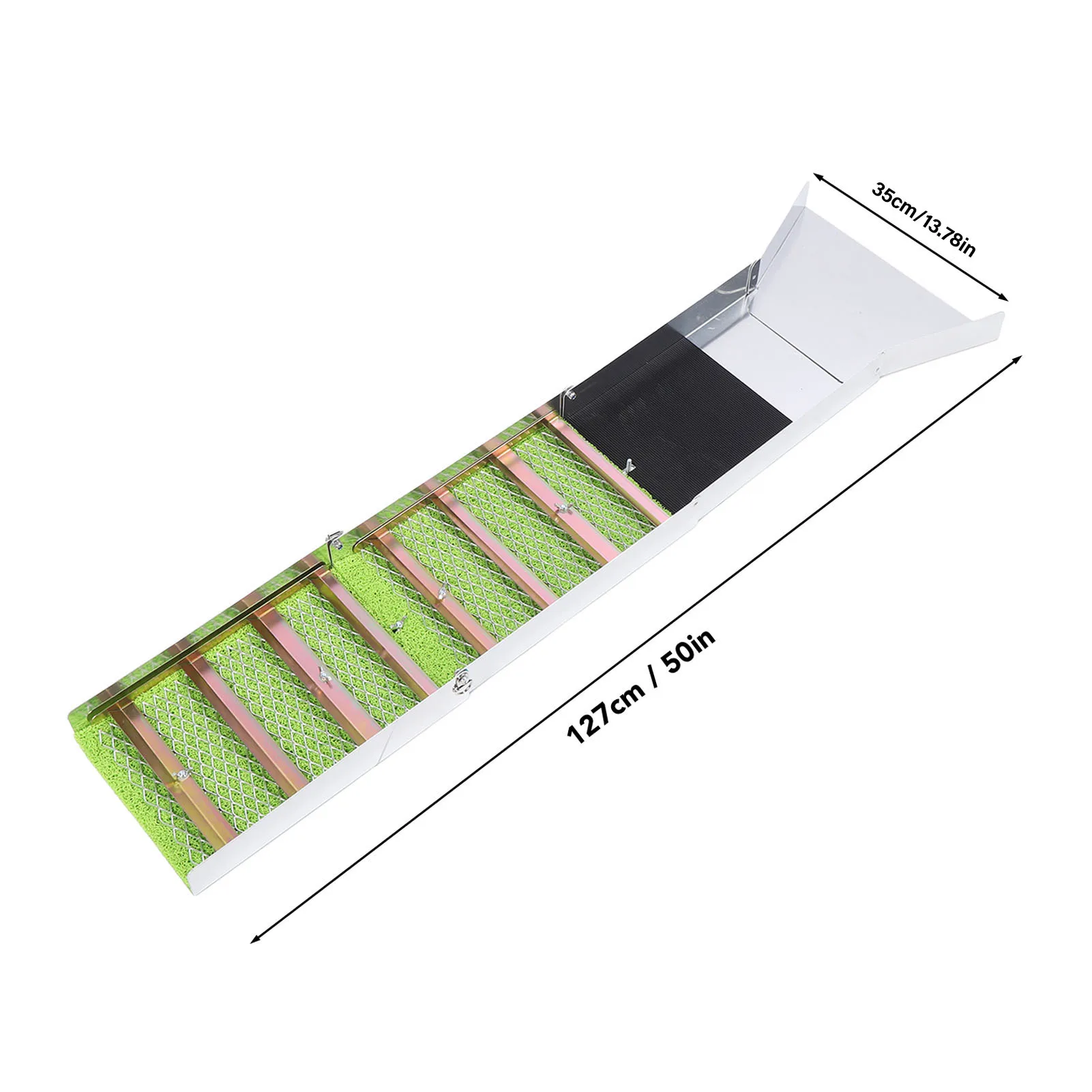 50 Inch 127cm Folding Gold Sluice Box Aluminum Alloy Gold Mining Equipment Portable Panning Prospecting Tool