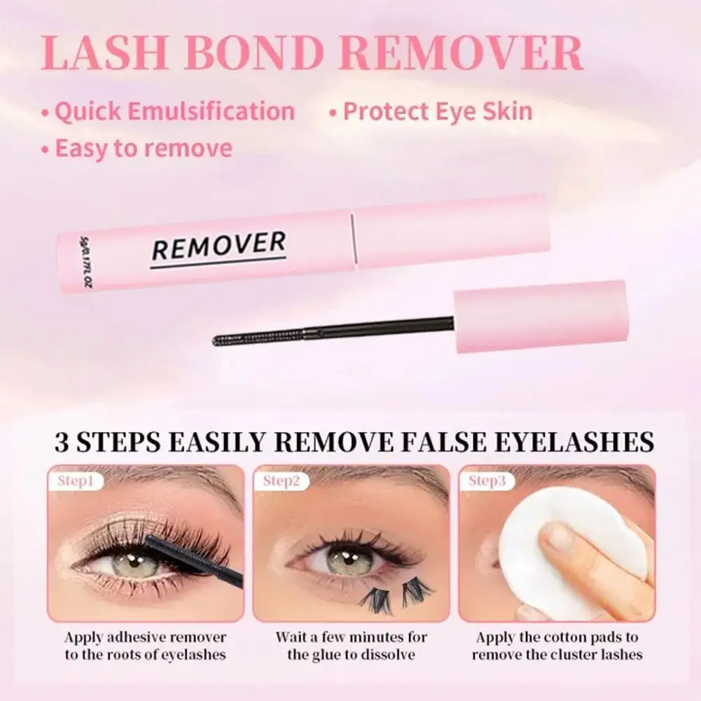 Kit de accesorios para pestañas postizas, máscara de larga duración, pegamento para pestañas, removedor de pegamento para pestañas DIY, herramienta cosmética de doble cabezal E0I4