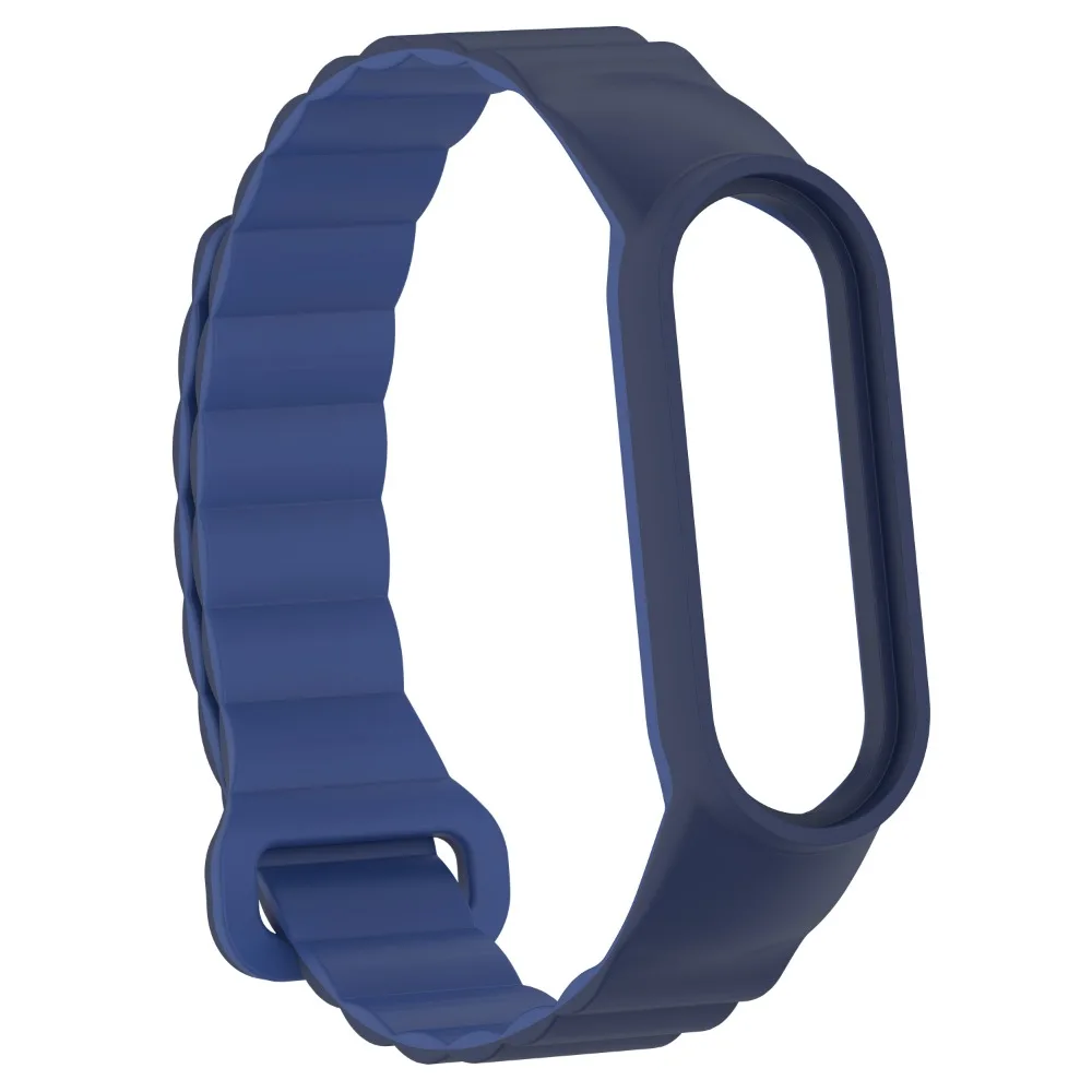 Magnetic silicone strap for Xiaomi Mi Band 7 6 5 4 3 Bracelet Wristband for Mi Band 7 Belt Mi Band 6 5 Strap Mi Band 7 4 3 Band