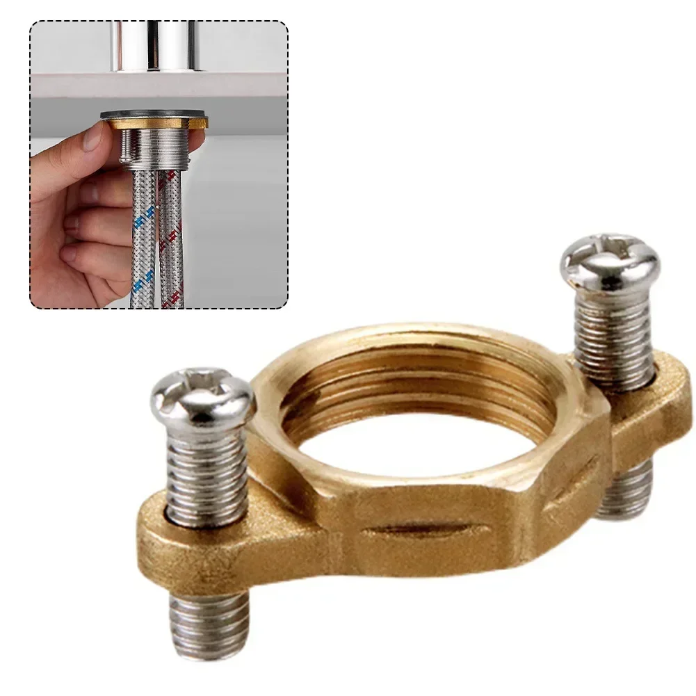 Faucet Fixing Tool Wash Basin Faucet Fastener Nut Circlip Washer Anti-Loosening Fasteners Faucet Mounting Washer Fixture Parts