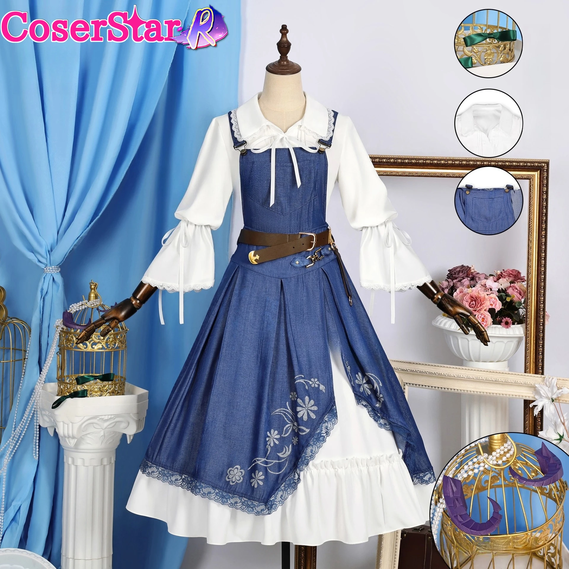 

CoserStar-R Arknights Bagpipe Cosplay Costume Role Play Outfit Halloween Carnival Party Uniform Suits