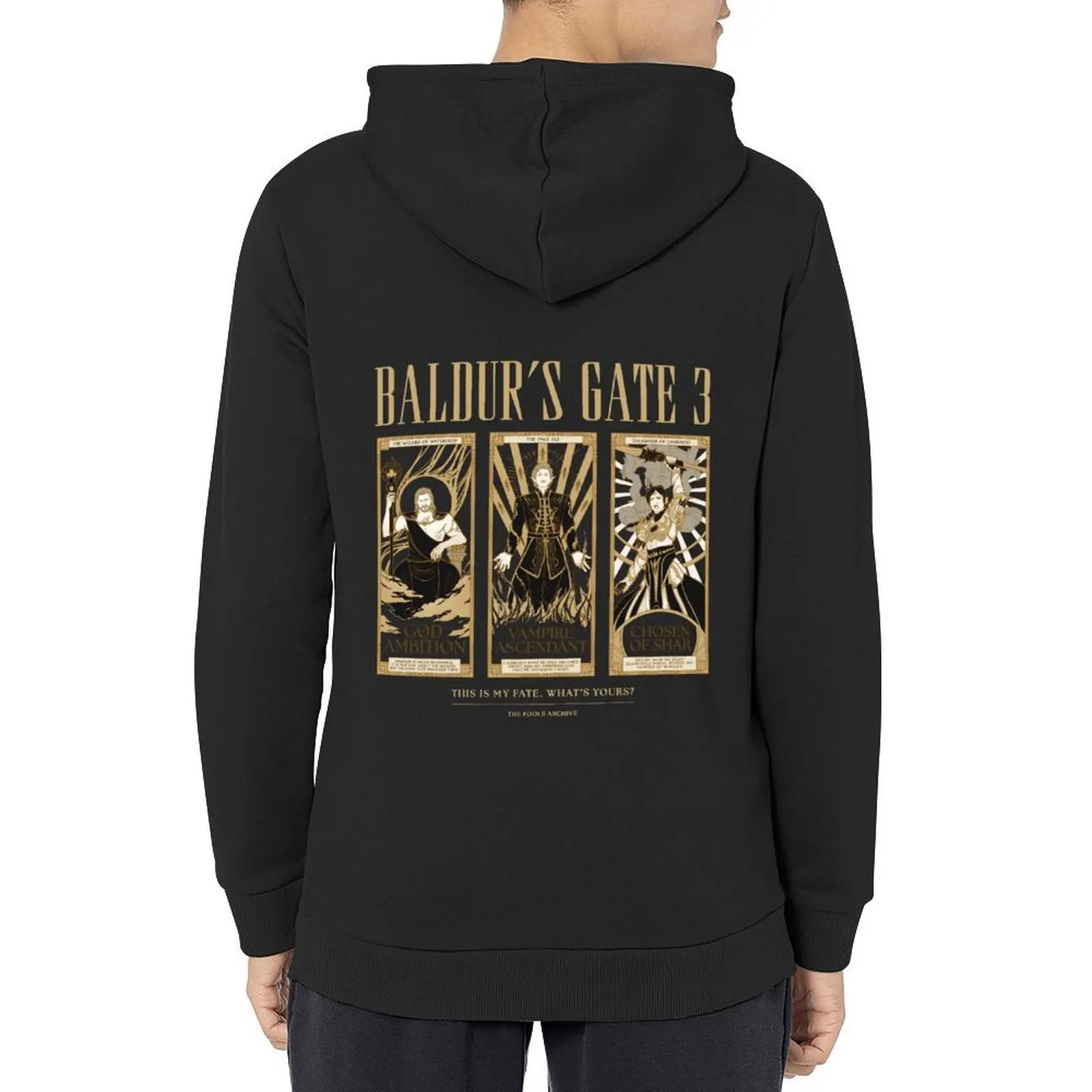 

Bladurs Gate 3 Tarot Gale Astarion Shadowheart Endings Hoodie blouse korean autumn clothes men's clothes men's hoodies