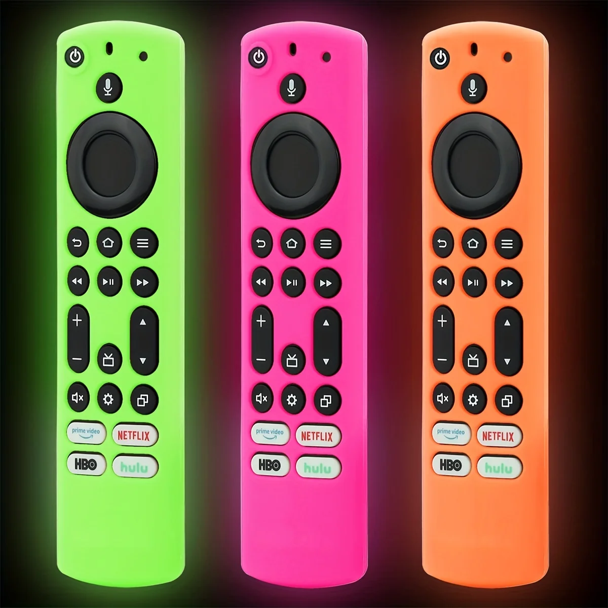 1 pack Glow In The Dark Silicone Remote case for Fir TV Alexa Vocie Remote, Fir TV Omni Series, TV 4-Series Remote,Toshiba/Insig