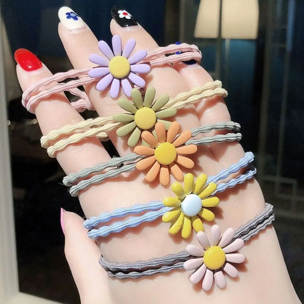 Daisy Hair Tie Cute Lovely Versatile Hair Rope Candy Color Hair Band