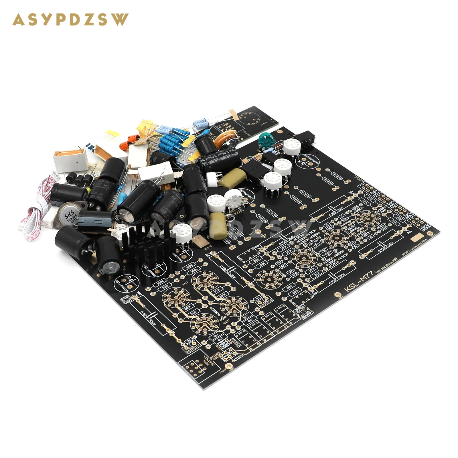 HI-END KSL-M77 أنبوب خط Preamp لتقوم بها بنفسك عدة/قاعدة اللوحة النهائية على دائرة KONDO AUDIONOTE M77 تدعم إدخال MM فونو #6