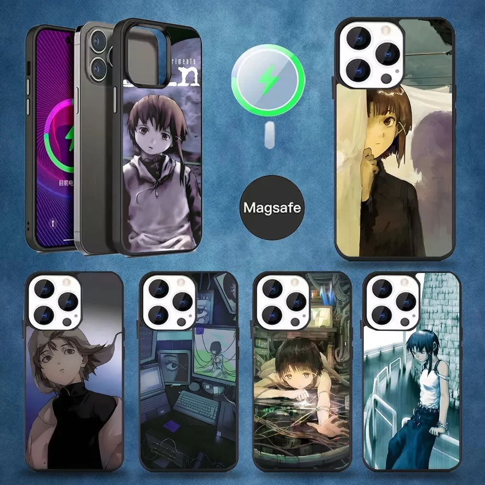 

Lain Phone Case For iPhone 16,15,14,13,12,11,Pro,Max,Plus,Mini,Magsafe,Magnetic Wireless Charging Case