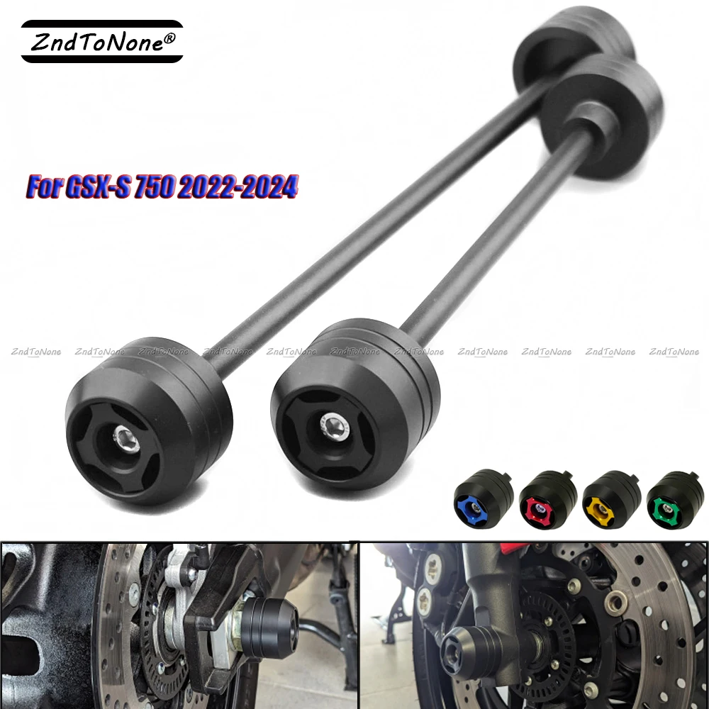 

Front Rear Axle Wheel Fork Slider Protector For SUZUKI GSXS 750 2022 2023 2024 Motorcycle Left Right Fall Crash Guard Protection