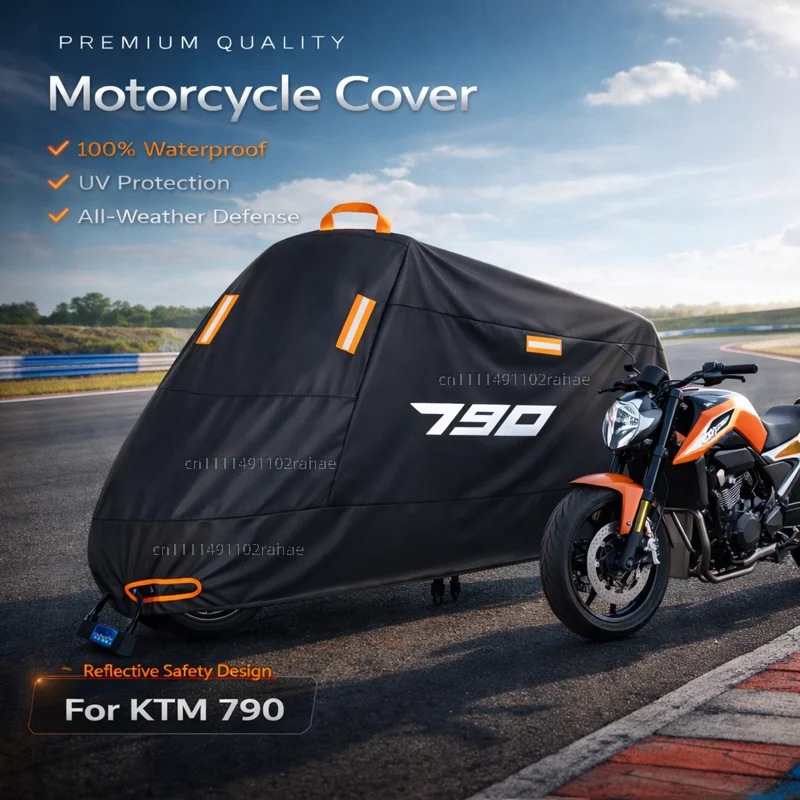 

For KTM 1090 1190 Outdoor Motorcycle Cover Waterproof Heavy Duty Polyester Tarpaulin UV Protective Rain Dust Sun Scooter Cover