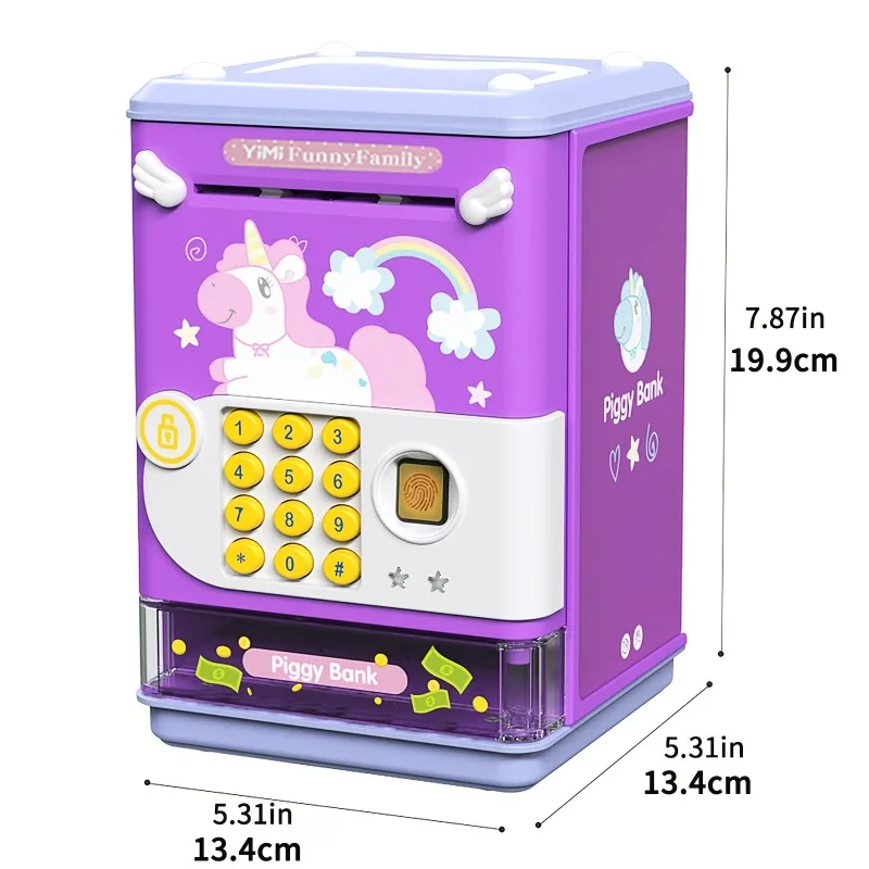 Iko-Tirelire Électronique à Empreintes Digitales avec Musique pour Garçon et Fille, Cadeau d'Anniversaire pour Enfant en Bas Âge, Nairobi, Orn, KrasnoBear