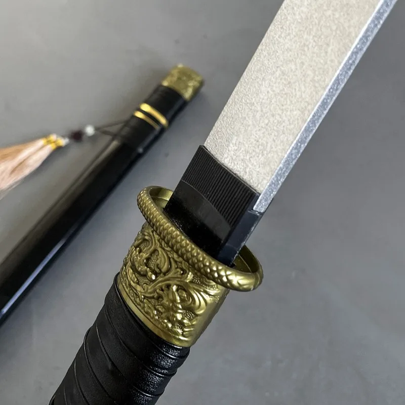 103 سنتيمتر/40.56in القرون الوسطى السيف أنيمي الأجهزة الطرفية عرض كاتانا خشبية نموذج الدعائم مع غمد تحصيل مكتب لوازم الحفلات لعبة