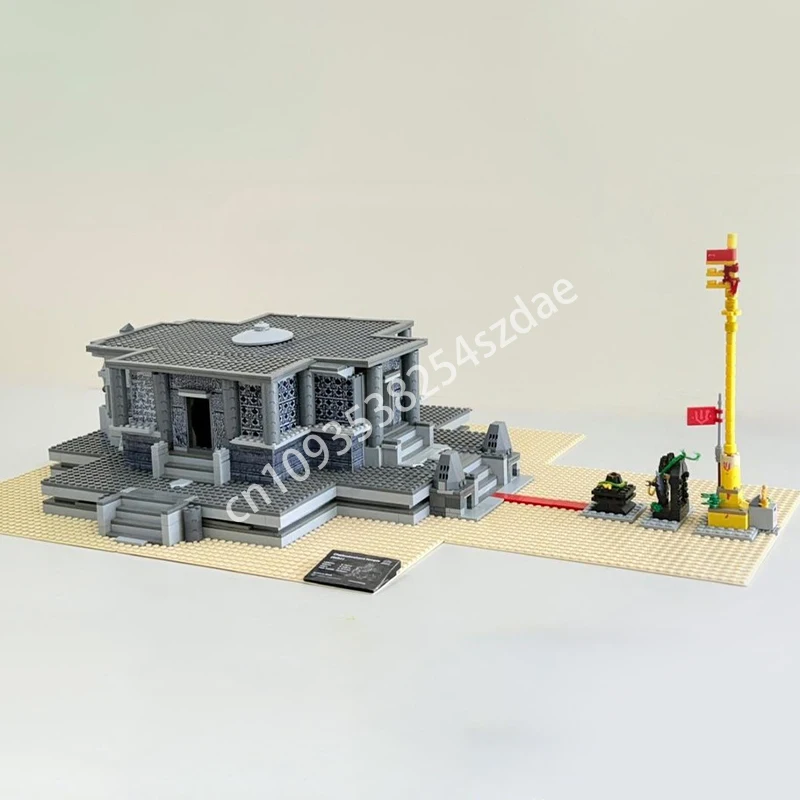 936 Uds. MOC Chennakeshava templo arquitectura bloques de construcción capacidad práctica adolescente adulto coleccionista juguete para regalo de Navidad