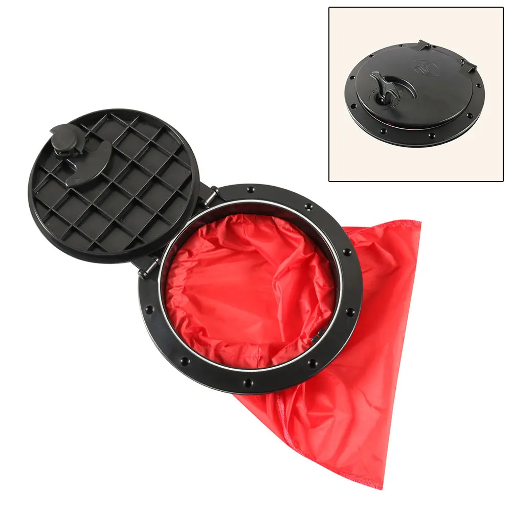 Kayak Deck Plate Boat Easy to Install 26cm Deck Plate with Waterproof Bag Ideal for Kayak Accessories (118 characters)