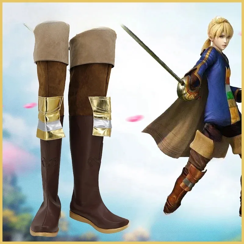 

2025 11, игра Final Fantasy Tactics FFT Ramza, обувь для косплея, ботинки на заказ, аксессуары для Хэллоуина по индивидуальному заказу