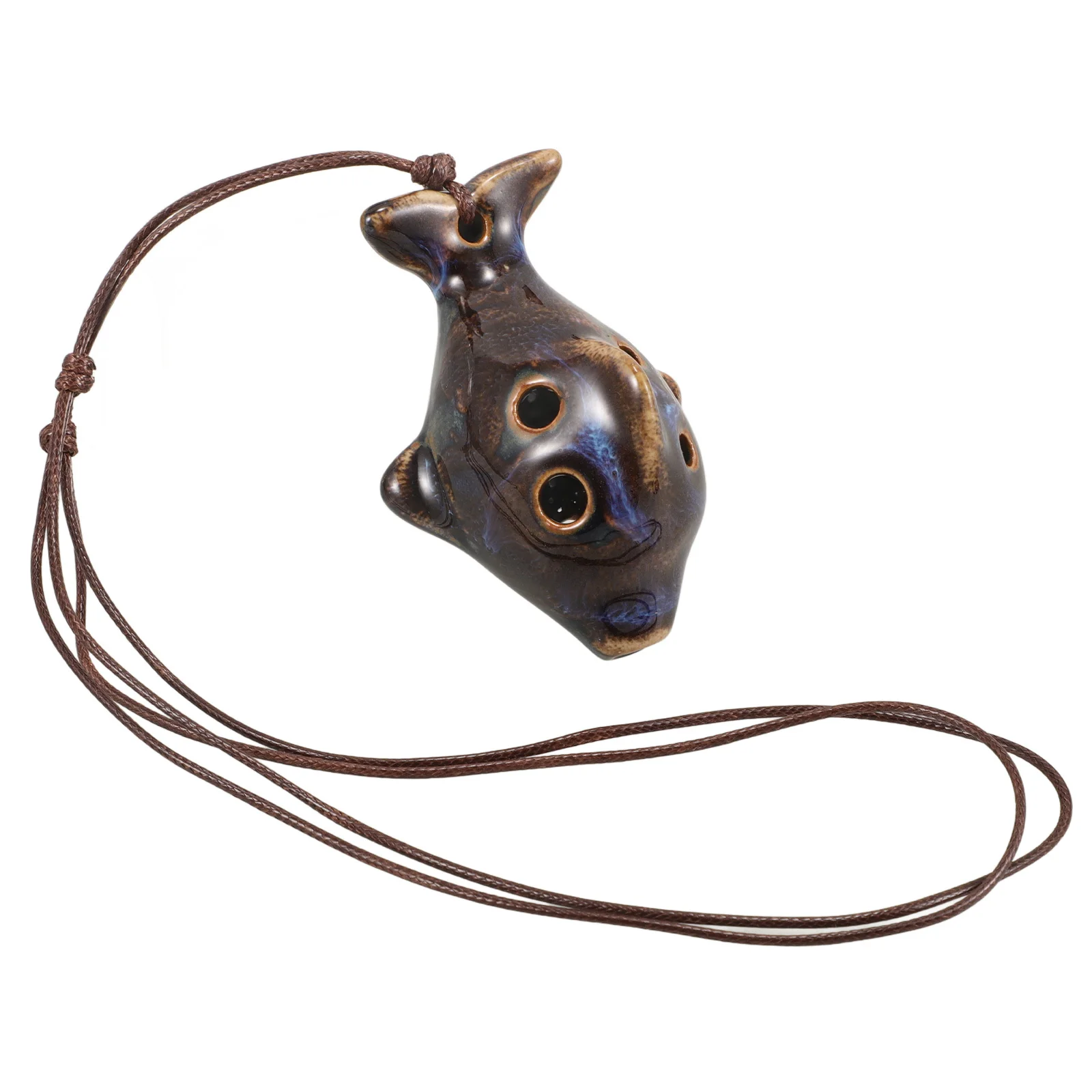 أداة الأكرينا ذات 4 فتحات دولفين سيراميك لموسيقى الرياح هدية للمبتدئين أداة ممارسة محمولة