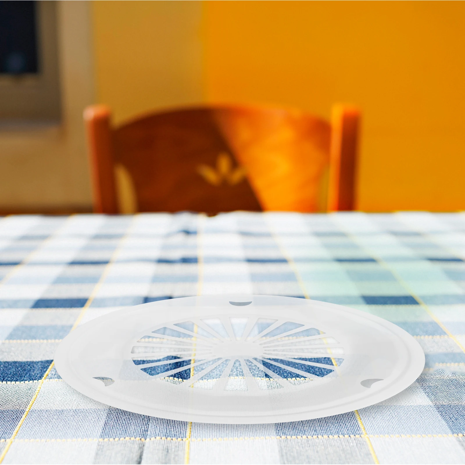 

10 Pcs Paper Reusable Plate Holder Plate Holder White Plastic Dinner Plates Reusable Barbecue Trays Hollow Out Kitchen Tools