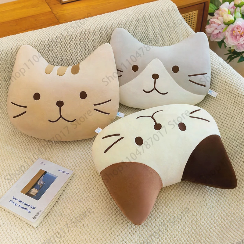 New Long Cat Plush Pillow Cheese Kitten Stuffed Doll Cute Toy Hugging Sleep Companion Cloth Doll Cross Border Home Decor Gift