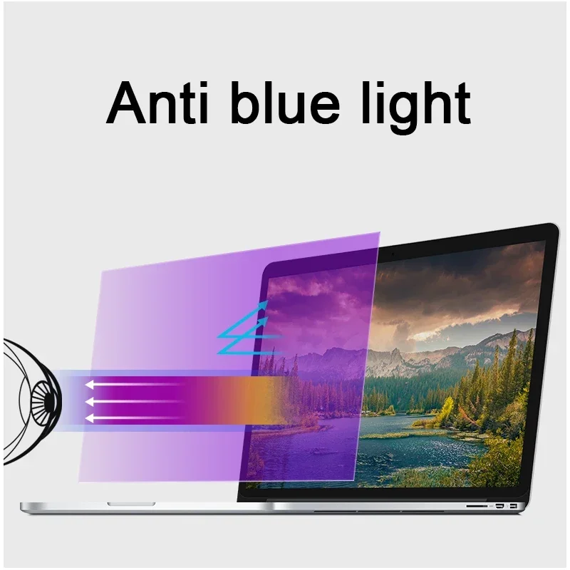 Filtr ochronny ekranu prywatności do Macbook Air Pro 13 M1 A2337 A2338 2020 A2442 14 15 16 M2 2022 anty niebieskie światło folia prywatna Anti-siusiu PET matowa folia wodoodporna Anti-scratch