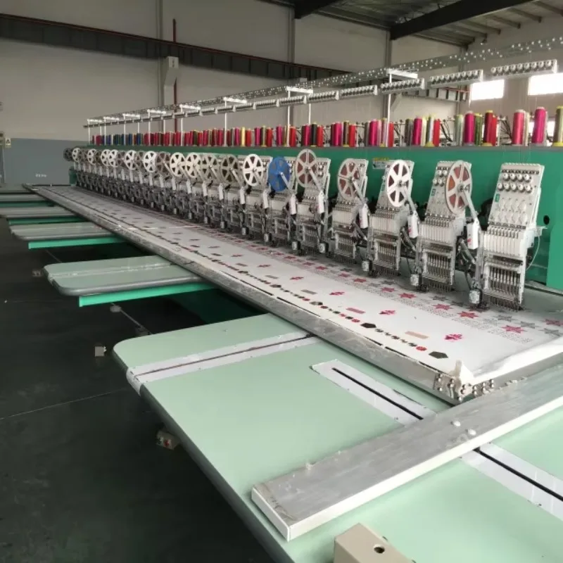Commercial Multi Head Embroidery Equipment Computerized Machine For Large Scale Embroidery Production
