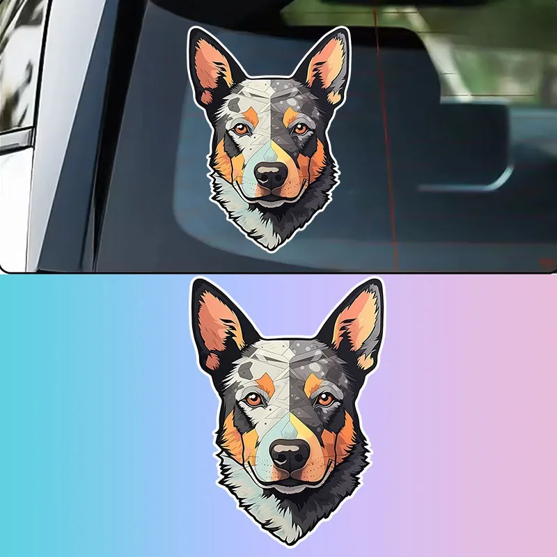 1pc Australian Cattle Dog Waterproof Matte Vinyl Sticker for Car Truck SUV Window Body Helmet Decor