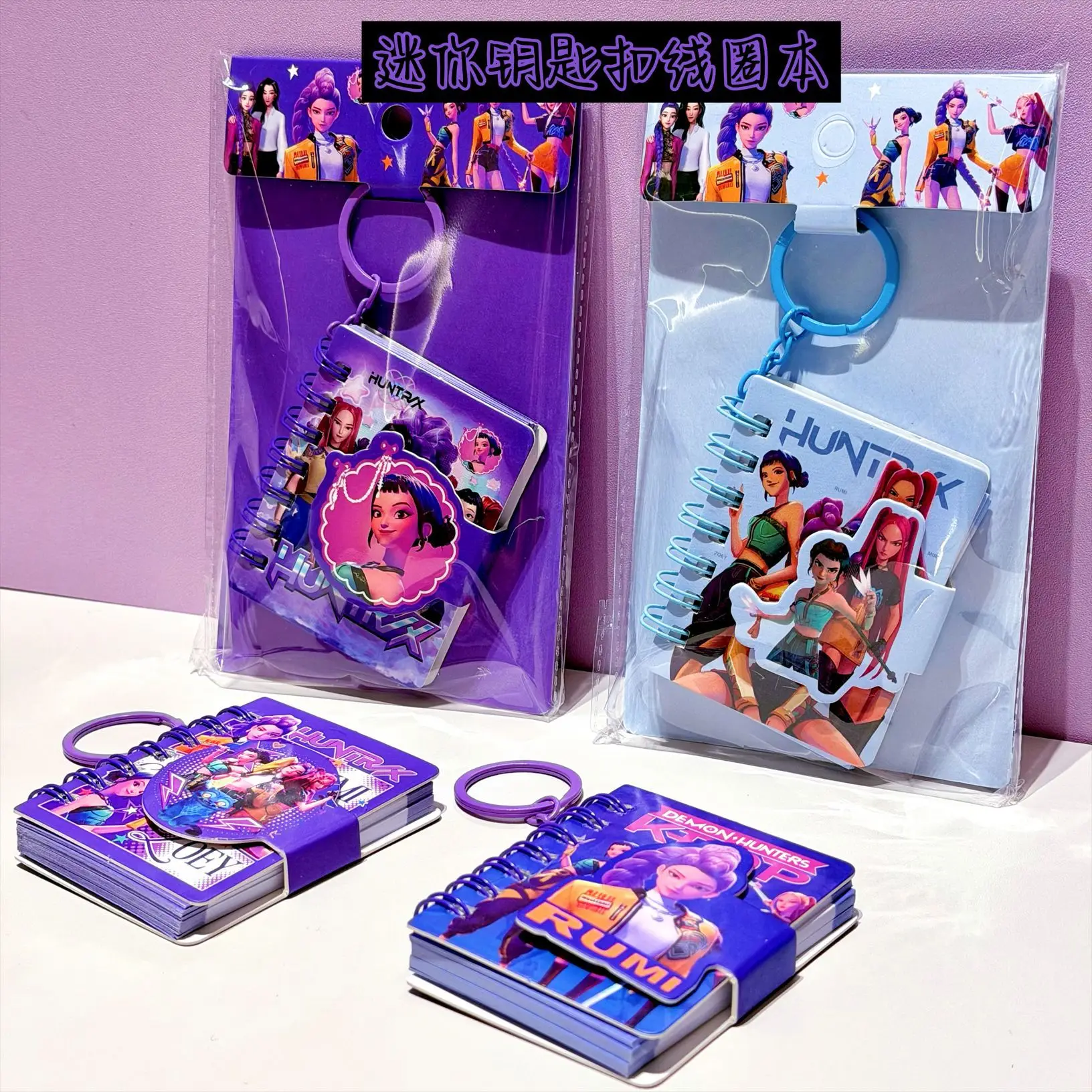 

New Kpop Demon Hunters Anime Mini Notebooks A5Stationery Coil Writing Pads for Students School Supplies Office Accessories Gift