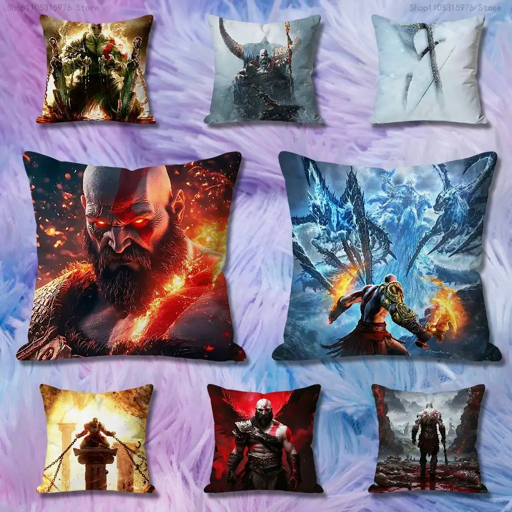 

Game G-God of W-War Anime Celebrity Merchandise All-Match Printed Pillow Case Sofa Car Office Room Decoration Protector