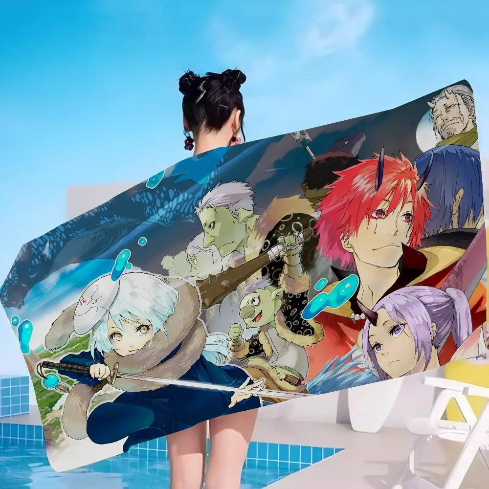T-That T-Time I Got Reincarnated as a Slime Microfiber Beach Towel Mountain Yoga Beach Swimming Running Absorbent Soft Towel