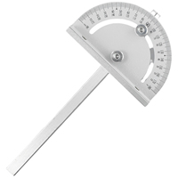 180*90mm Angle Ruler T-slot Silver Metal Circular Router Miter Gauge With Large Grip For Mini Table Saw Woodworking Tool DIY