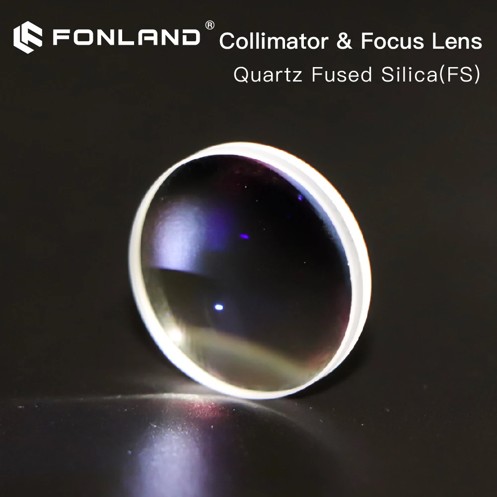 Fonland Focusing & Collimating Lens Dia. 20 - Dia.50 OEM Quartz Fused Silica Fiber Laser 1064nm For Raytools WSX Prima