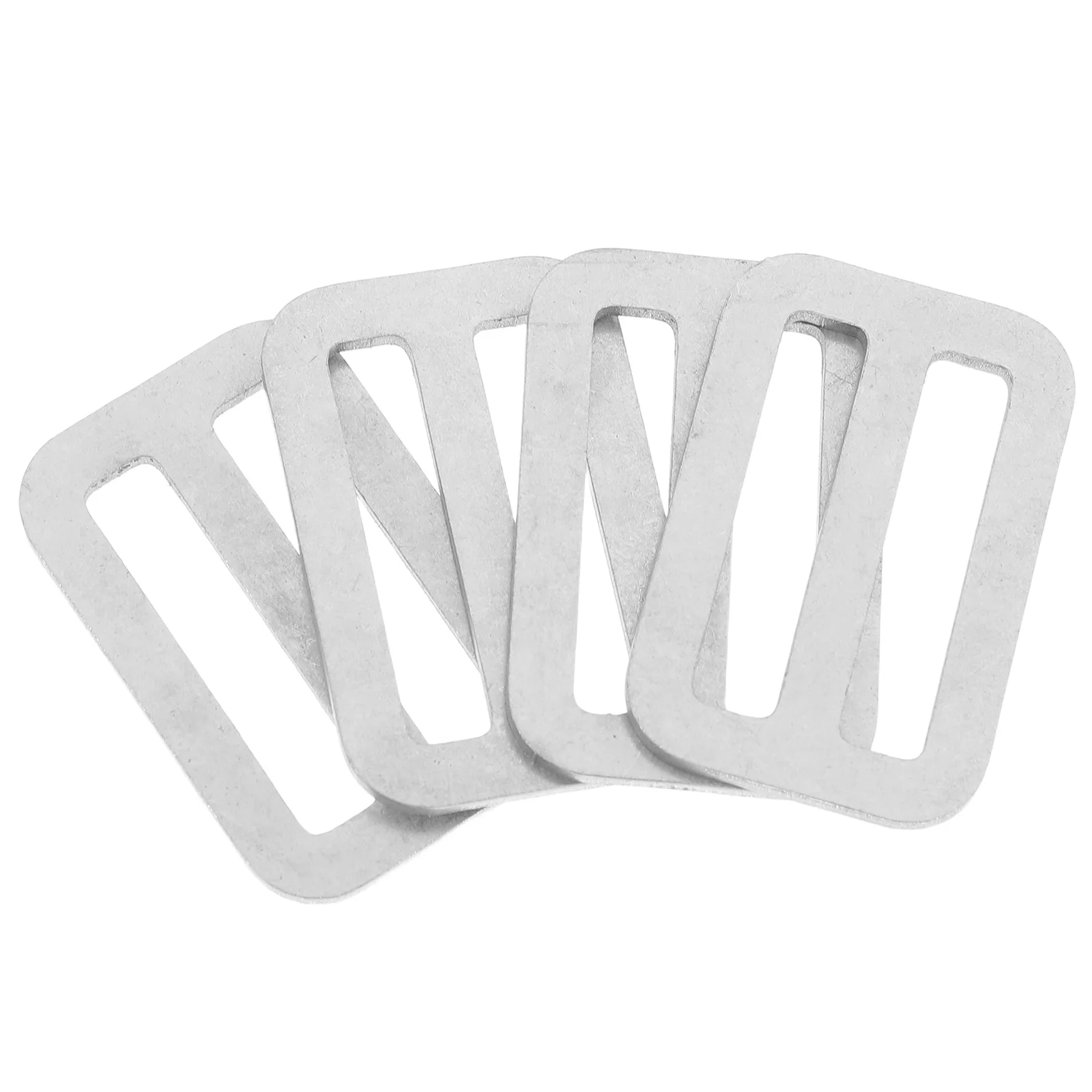 

4 Pcs Stainless Steel Diving Buckle Belt Handbag Strap Buckles Backpack Slider Ribbon