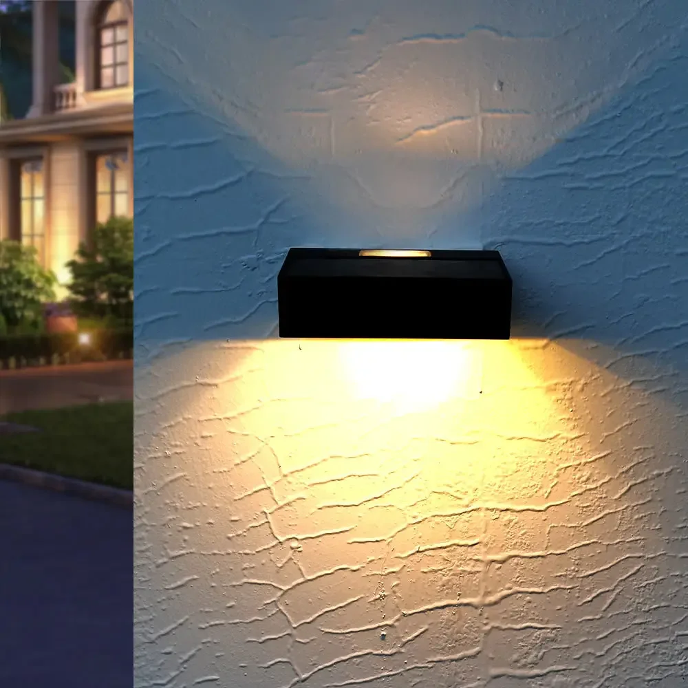 Outdoor Solar Lamp Exterior Wall Waterproof Courtyard LED Wall Washing Lamp Upper And Lower Decorative Wall Lamp