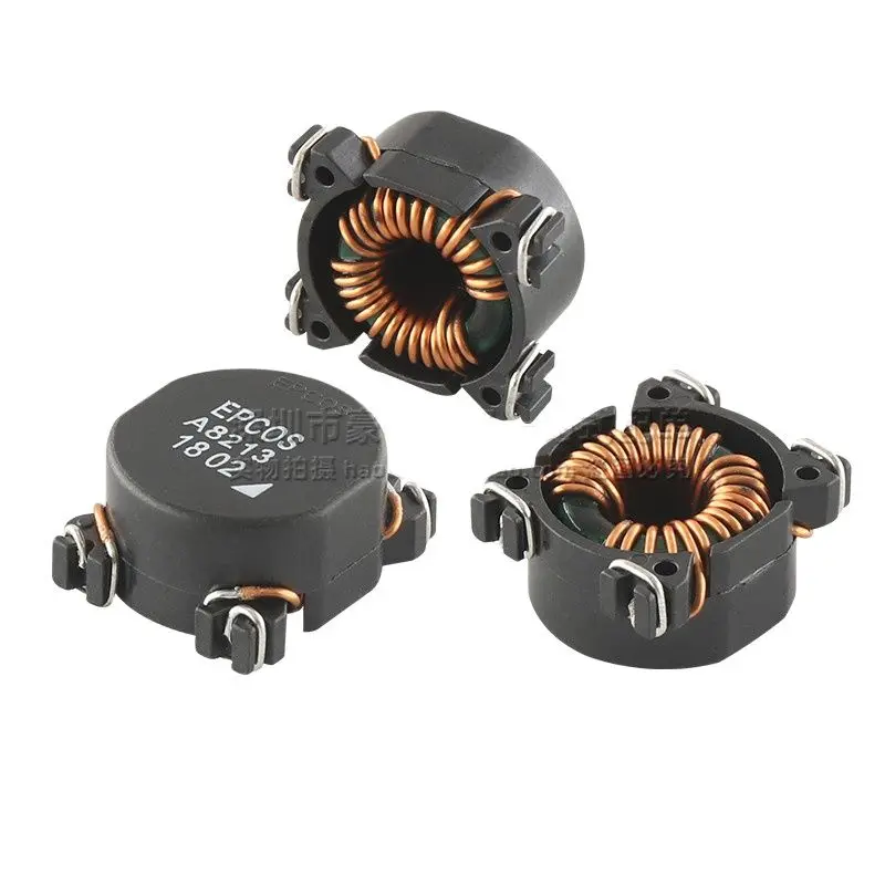 10pcs/ A8213 imported patch 0.6MH 600UH 5A common mode inductor magnetic ring power filter choke coil