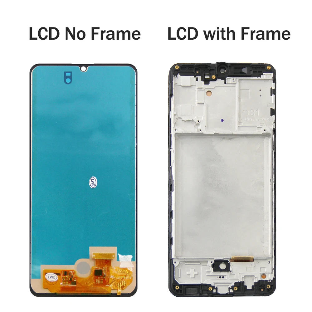 A31 A315 A315F Amoled Screen Assembly for Samsung Galaxy A31 LCD Display Touch Screen Digitizer Assembly with Frame Replacement