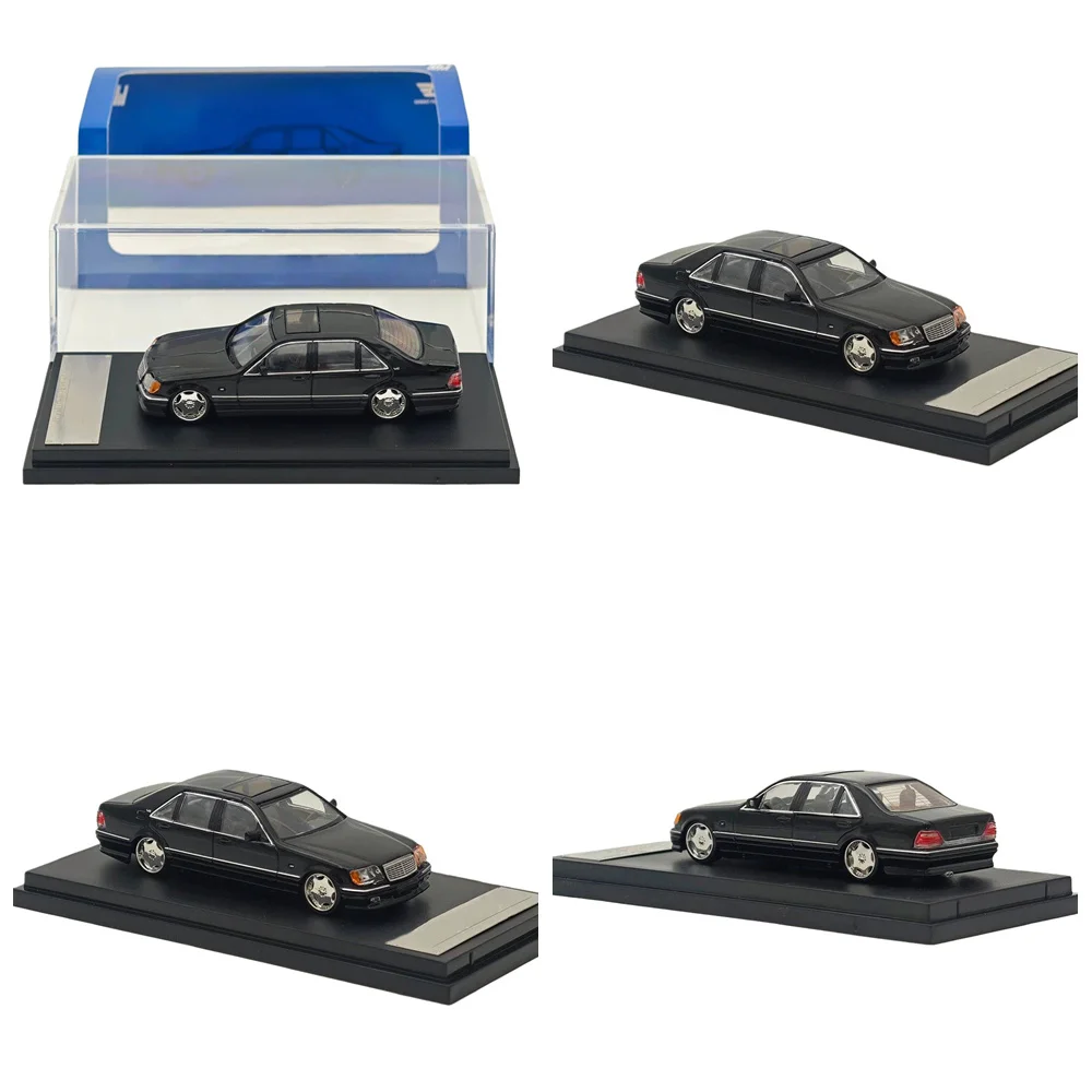 

SW 1:64 Scale S600 W140 Electroplated Wheel Hub Black/Grey Diecast Model Car Collection Auto Gift