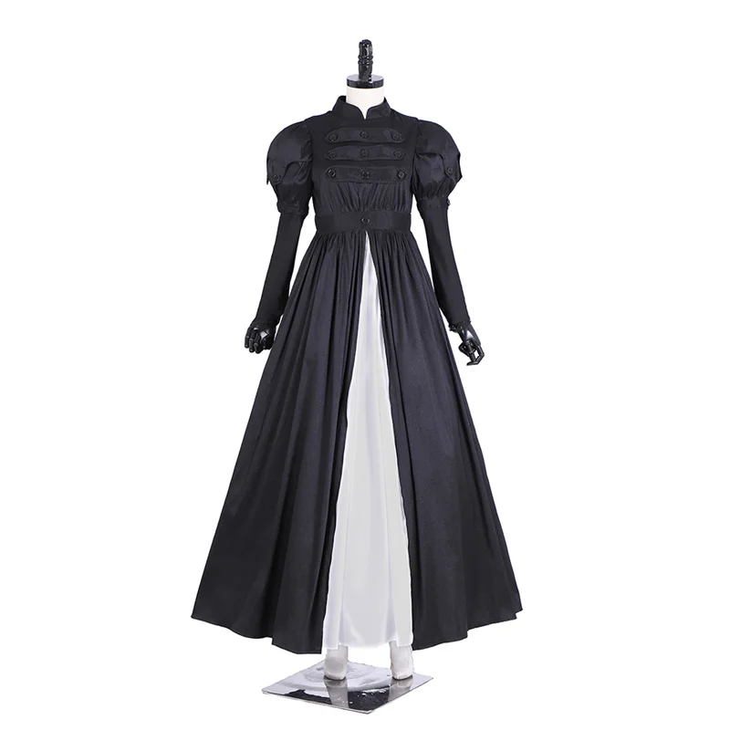 Black Medieval Dress Princess Southern Belle Costume Ball Gown Gothic Lolita Dress Adult Women Party Evening Dress Custom Made