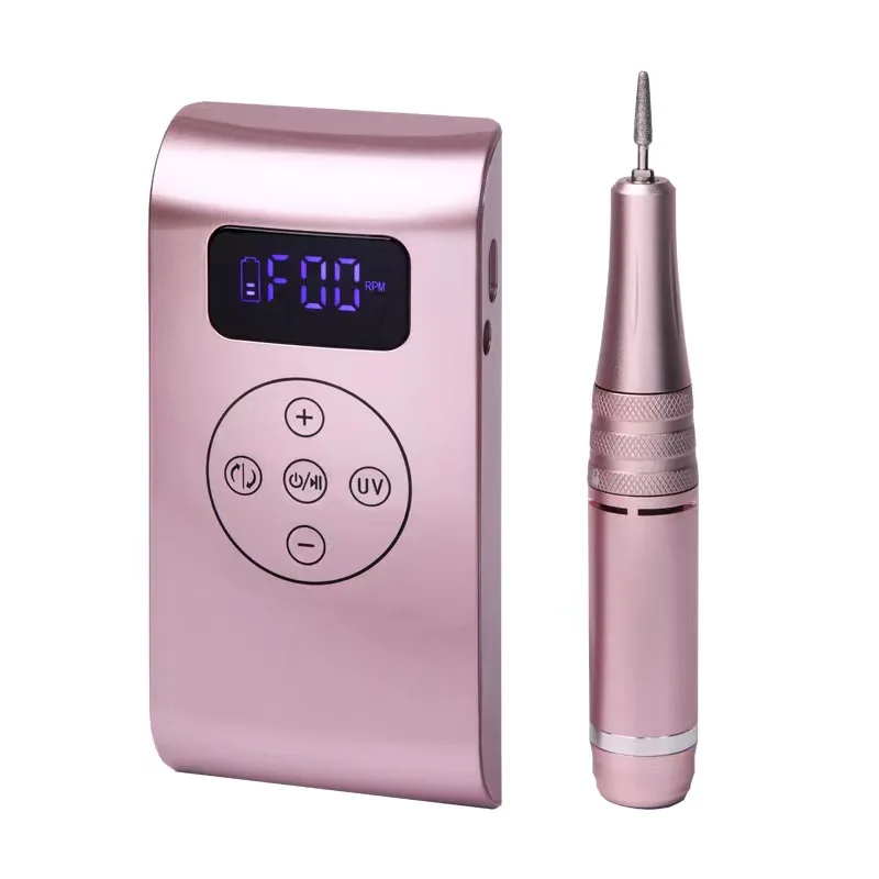 Mini Rechargeable UV Nail Lamp 35000RPM Electric Nail Drill Pen Portable Manicure Polishing Tool Plastic Design Tools