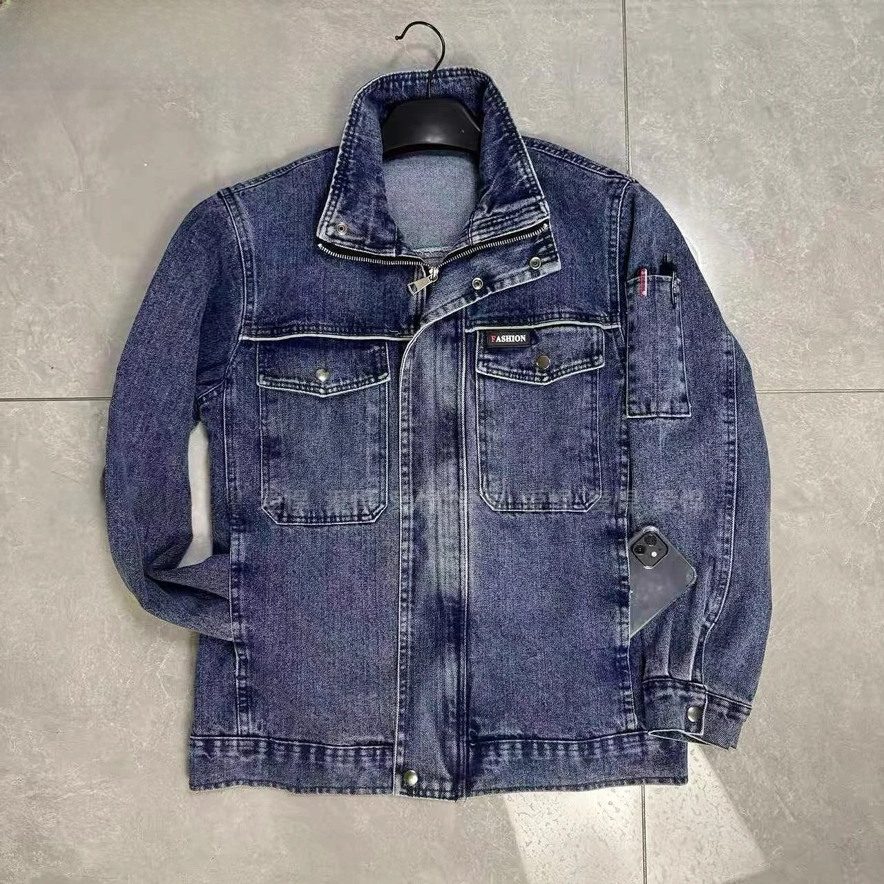 

Утолщенный мужской рабочий костюм из чистого хлопка для дуговой сварки, огнестойкий и износостойкий, для осенней работы