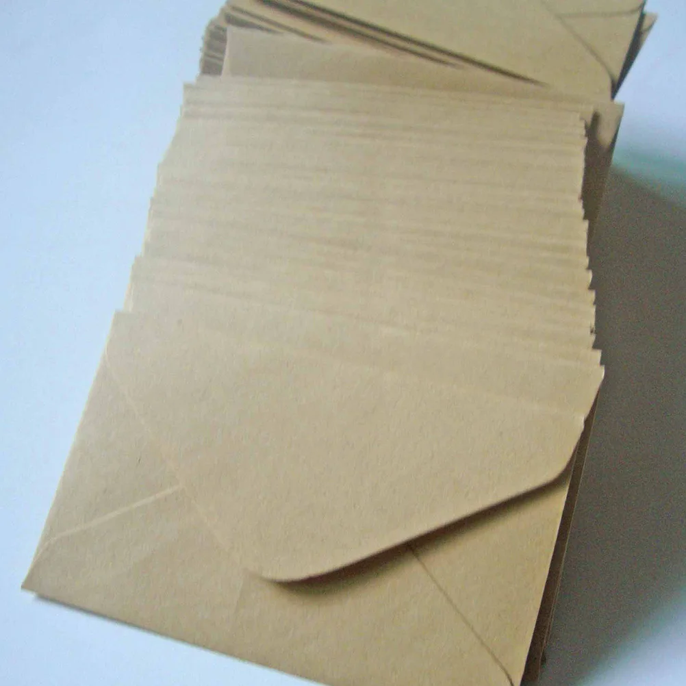 

40Pcs Attractive Kraft Paper Envelopes for Writing Letters Wedding Invitations Engagement Anniversary Festivals Eye-Catching