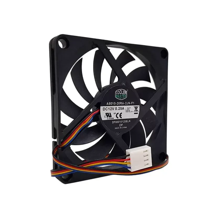 Cool Supreme A8010-27CB-3AN-F1 Main Board PWM Speed Regulation 12V Ultra-Thin 8CM Silent Fan for Cool Supreme