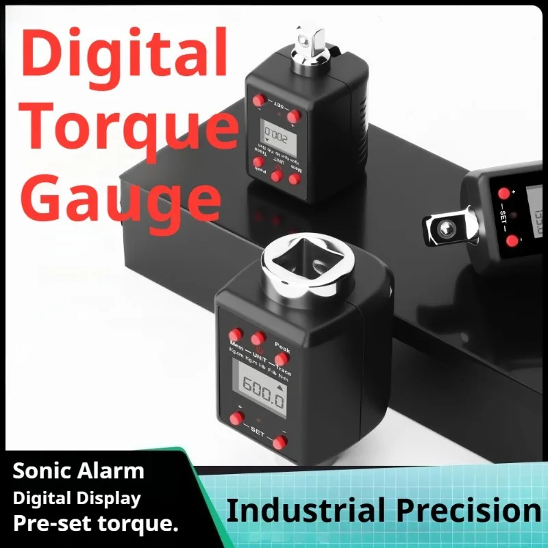 High Precision Digital Torque Tester Industrial 0.3-600NM External Torque Meter Calibration Mechanical Testing Alarm Wrench