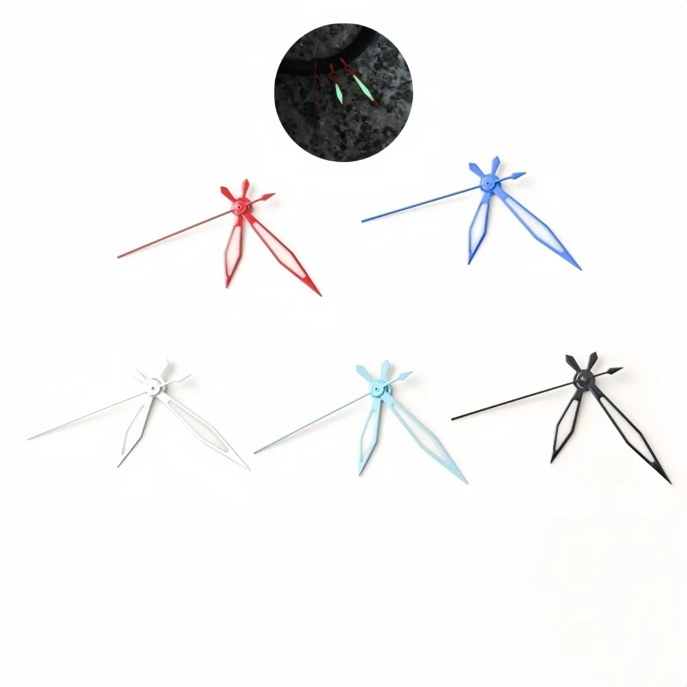 8.5mm*12.5mm*13mm NH35 Triangle Watch Hands DIY Sword Hands Green Lume Fit NH35 NH36 Movement Watch Mod Parts Watch Accessories
